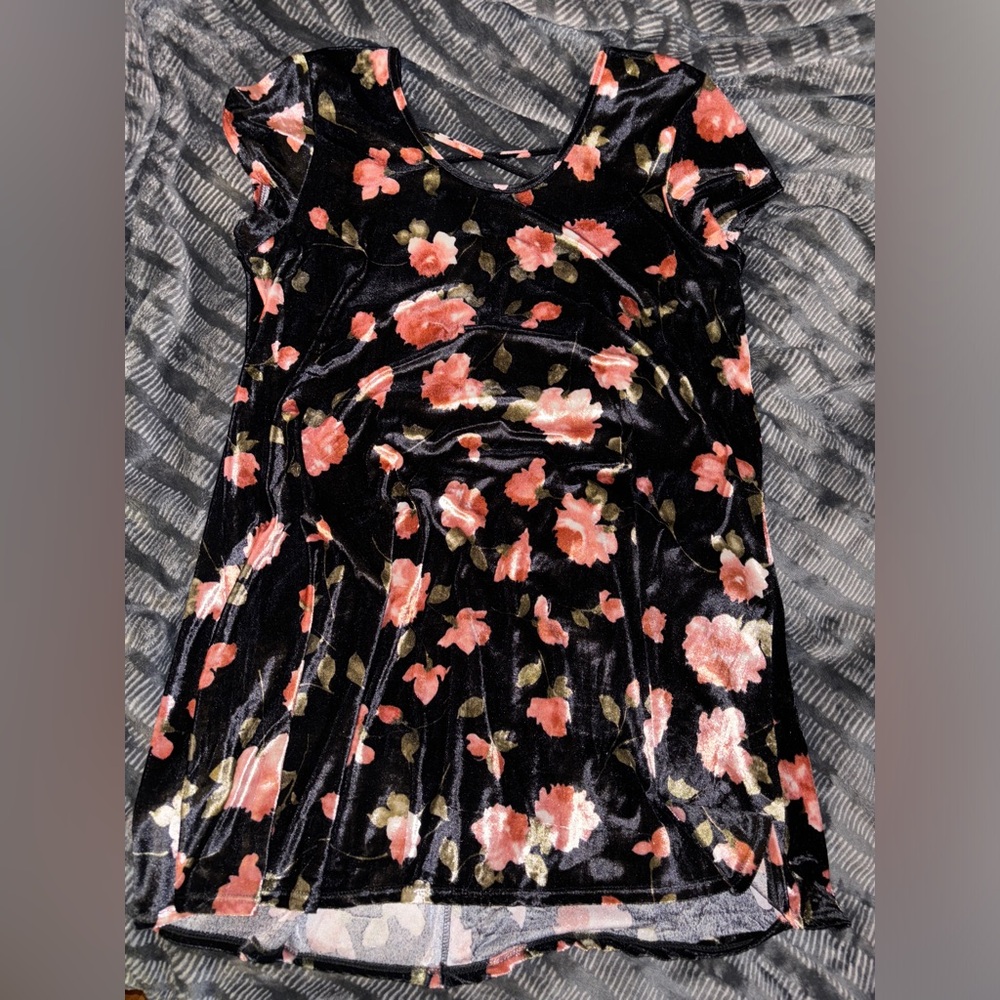 Crushed velvet dress